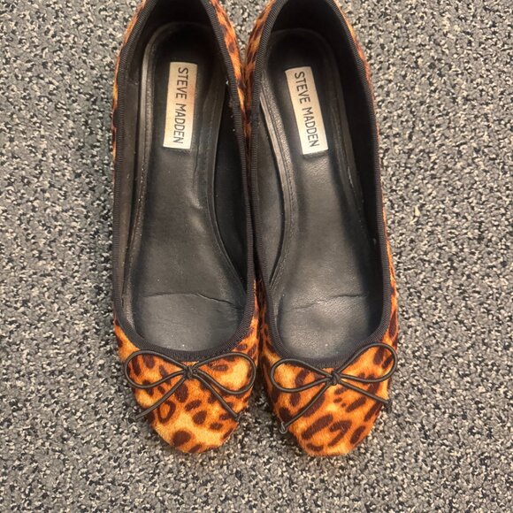 Steve Madden Leopard Ballet Flats - Picture 3 of 5